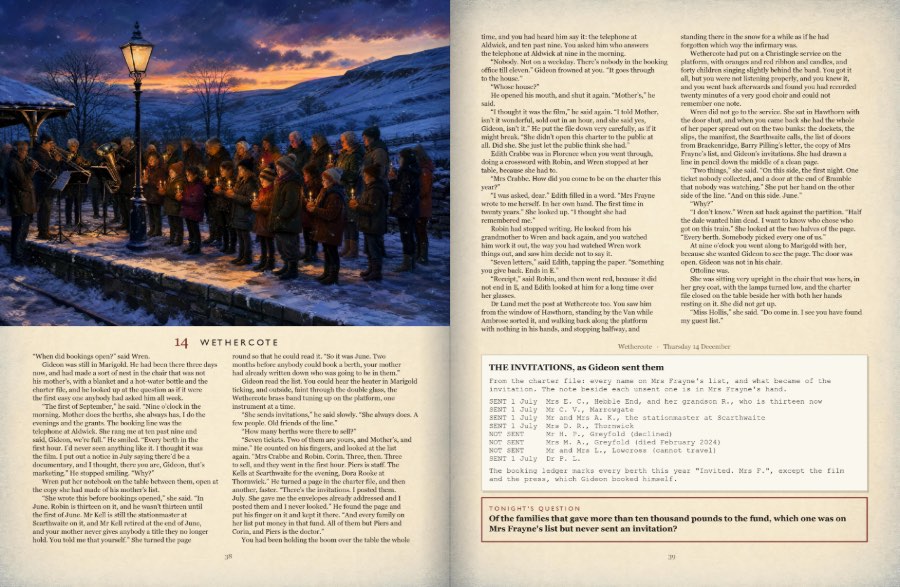 Pages 38 and 39: chapter 14, Wethercote, and the Invitations